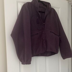 We the free hit the slopes purple fleece M